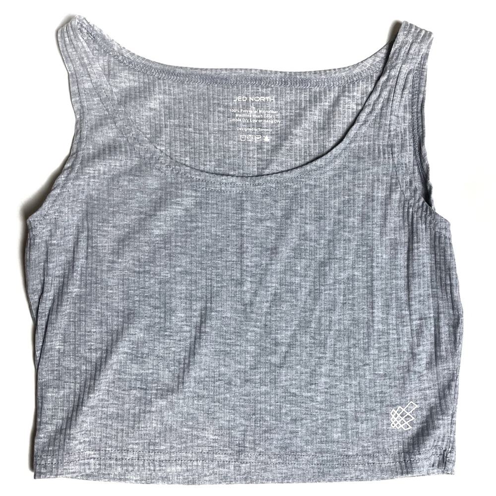 Jed North ribbed crop tank.